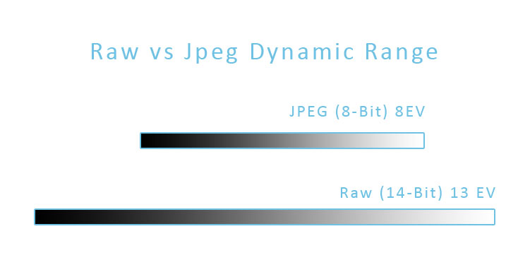 Raw versus JPEG Dynamic-Range