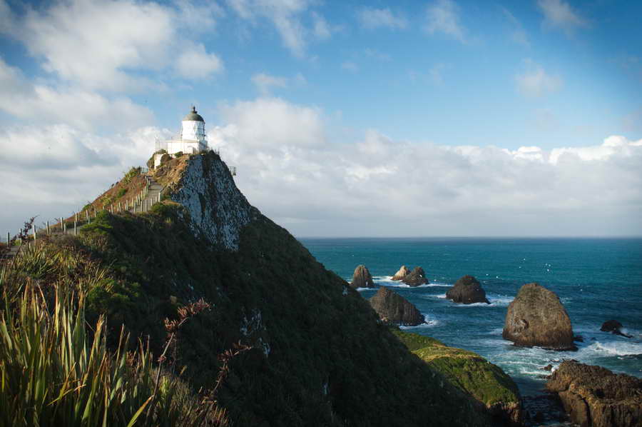 The Catlins New Zealand.  Nugget Point and Light House