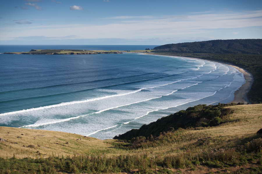 The Catlins New Zealand.  Tautuku Beach