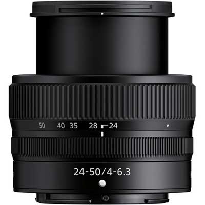 Nikon Z 24-50mm F4-6.3 variable aperture zoom lens for Nikon Z mirrorless cameras