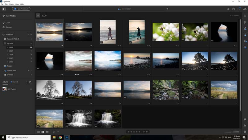 Photo management with Lightroom Free